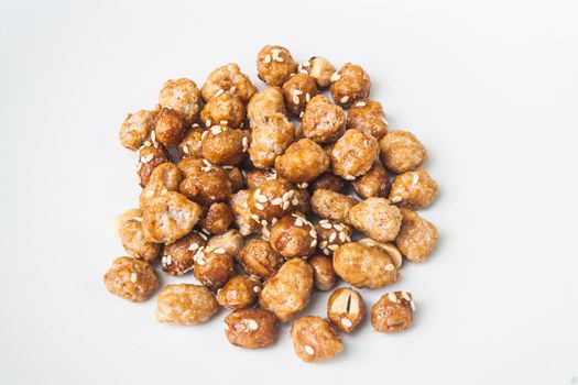 Peanut Coated with Sugar and White Sesame