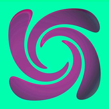 Digital computer graphic - decorative baclground with abstraction spiral for design.