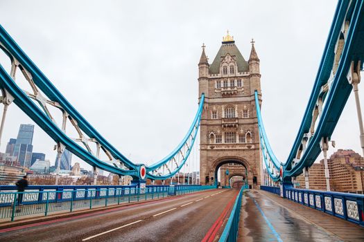 Tower bridge in London, Great Britain in the morning