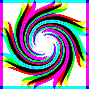 Digital computer graphic - decorative baclground with abstraction spiral for design.