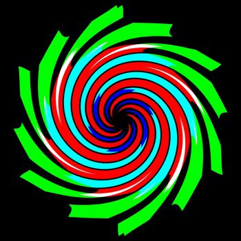 Digital computer graphic - decorative baclground with abstraction spiral for design.