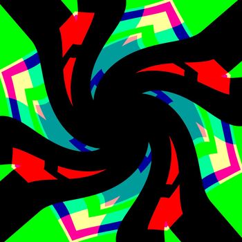 Digital computer graphic - decorative background with abstraction spiral for design.