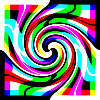 Digital computer graphic - decorative baclground with abstraction spiral for design.