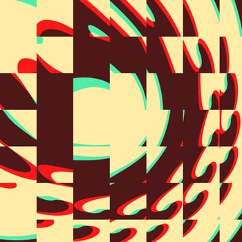 Digital computer graphic - decorative background with abstraction pattern for design.