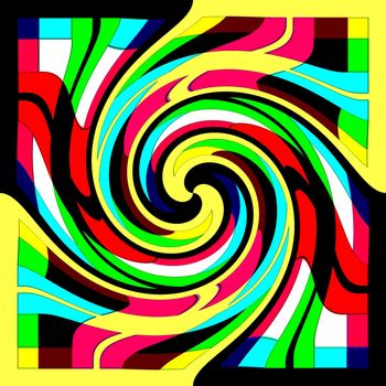 Digital computer graphic - decorative background with abstraction spiral for design.