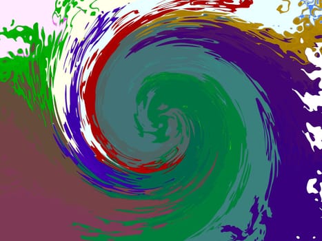 Digital computer graphic - decorative baclground with abstraction spiral for design.