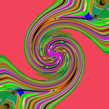 Digital computer graphic - decorative baclground with abstraction spiral for design.