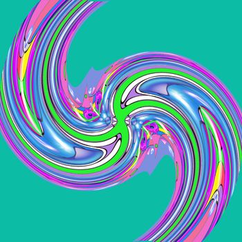 Digital computer graphic - decorative baclground with abstraction spiral for design.