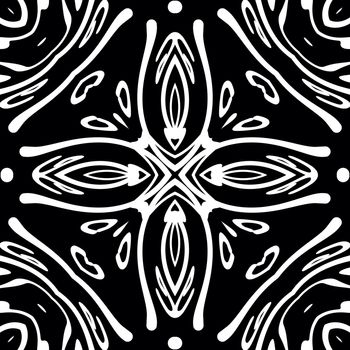 Digital computer graphic - abstraction background in a black - white colors for design.