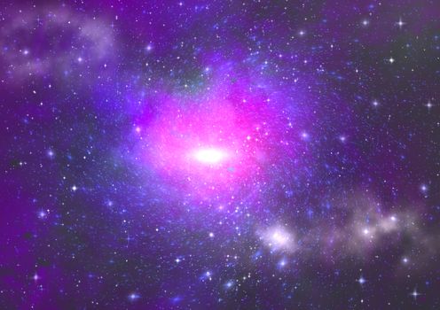 Small part of an infinite star field of space in the Universe. "Elements of this image furnished by NASA".