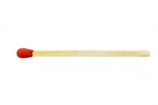 Match Stick on white background from top view (isolated)