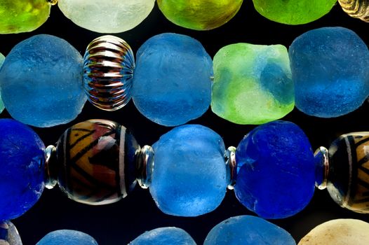 Detail of Glass Beads in polarized Light