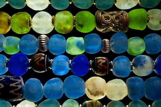Detail of Glass Beads in polarized Light