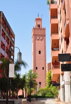 marrakech city morocco Hassan II Minaret landmark architecture