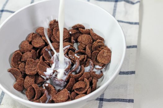 Breakfast cereal in a bowl