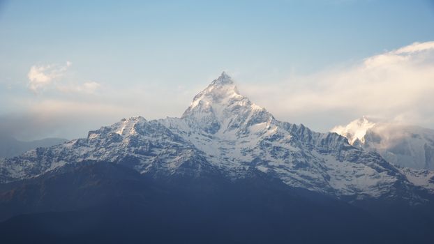 view of fishtail in Annapurna range, Nepal