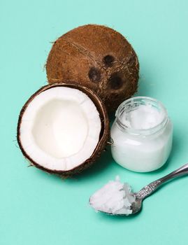 Drink. Coconut on the table