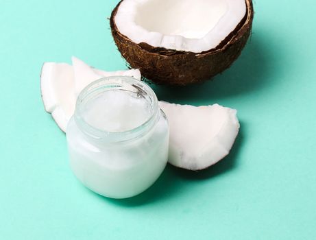 Drink. Coconut on the table