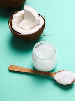 Drink. Coconut on the table