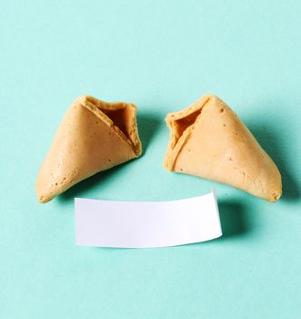 Fortune cookie on the table