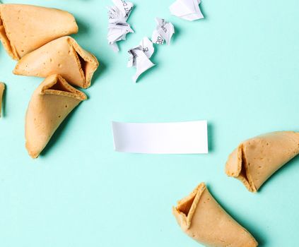 Fortune cookie on the table