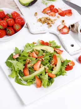 Delicious salad on the table