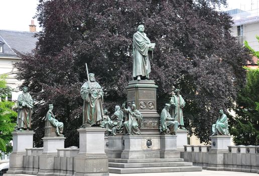 Luther monument in Worms, Germany