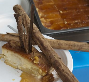 apple pie with cinnamon, torta di mele rovesciata con cannella