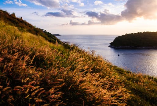 Phuket view point, Sea in Thailand, Beautiful Natural, The popular tourist destination of tourists around the world.