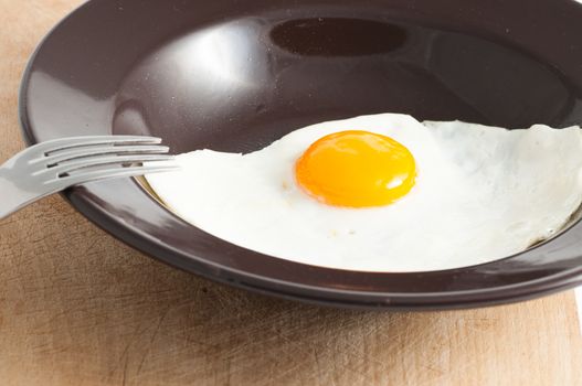 view of a fried egg