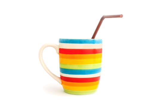 Colorful cups rainbow