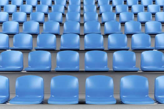 Empty chairs at the stadium
