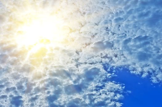 Beauty skies with sunrise, for background