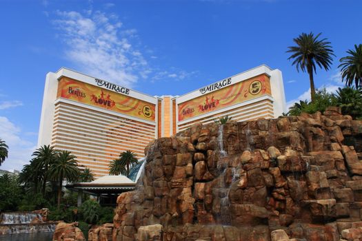 The Mirage Hotel and Casino on the famous Las Vegas Strip.