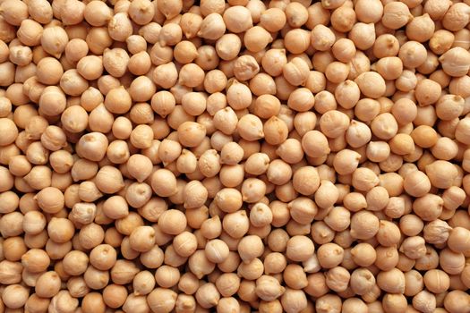 Dried chick peas as an abstract background texture