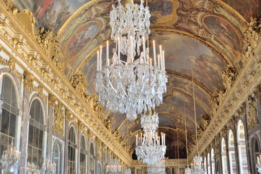 Grand Ceiling and Chandeliers