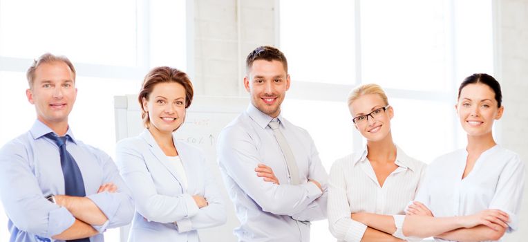 picture of friendly business team in office