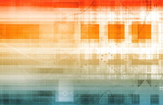 DNA Research of Science Genetic Data Background