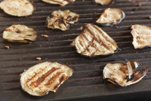 grilled eggplant as concept of healthy diet