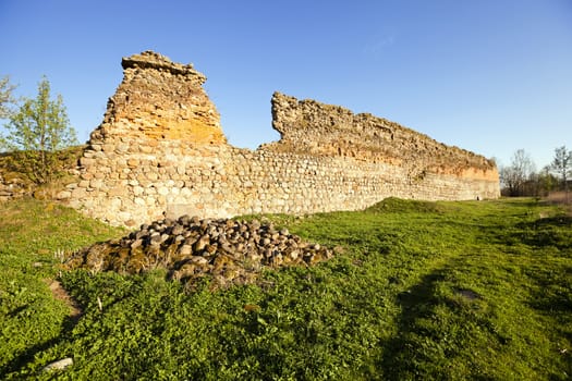  ruins, located in the village of Halshany Belarus.
