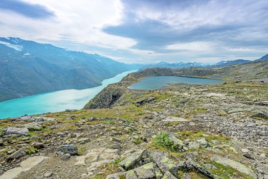 Besseggen Ridge in Jotunheimen National Park, Norway