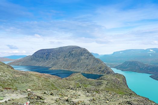 Besseggen Ridge in Jotunheimen National Park, Norway