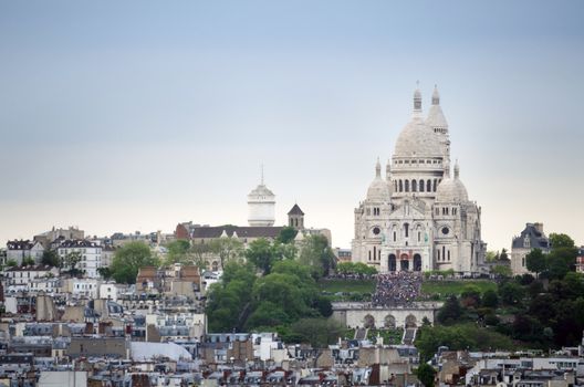 Basilica Sacre Coeur in Paris, France.