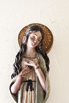 Photograph of Virgin Mary ceramic figure