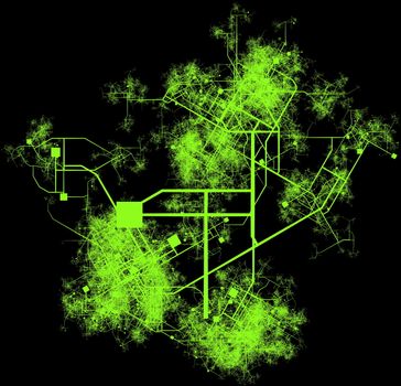 City Infrastructure Planning with Roads and Buildings