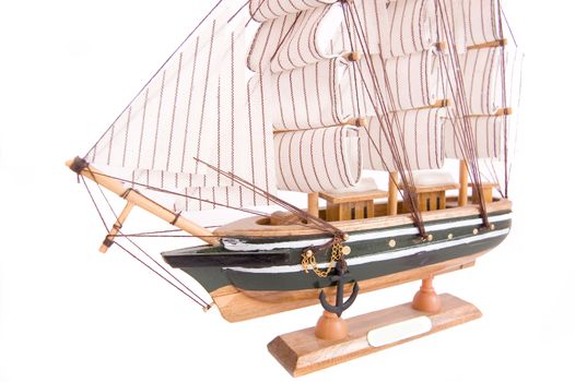 Model of ship on isolated background.