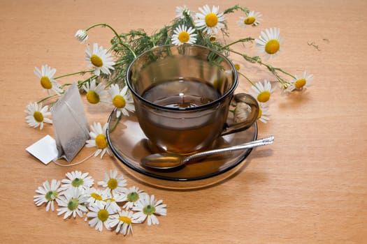 Chamomile tea is the power to heal.