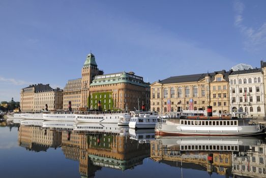 Stockholm embankment with boats.







Stockholm embankment with boats