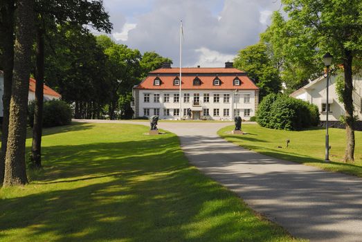 The palace of Skytteholm from the 16th century near Stockholm in Sweden.