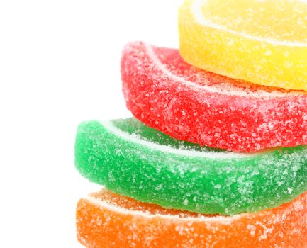 Close up of colorful assorted candy